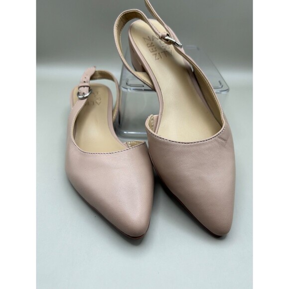 Naturalizer Banks Womens Slingback Pumps Flats Leather Pink Size 4M - Picture 1 of 7
